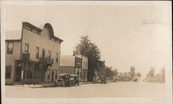 Main Street, Mecosta, Mich. Michigan Postcard Postcard Postcard