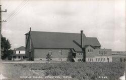 Catholic Church, Limestone, Maine Postcard