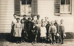 School Class Photo, Real Photo Postcard Postcard