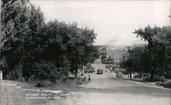 Street Scene, Limestone, Maine Postcard