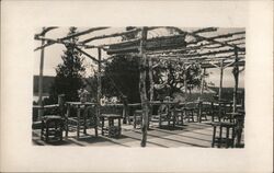 The Blue Lantern, Surry, Maine - Rustic Outdoor Dining Postcard