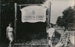 Methodist Church Camp, Winthrop, Maine Postcard Postcard Postcard