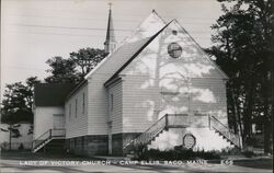 Lady of Victory Church, Camp Ellis, Saco, Maine Postcard Postcard Postcard