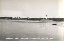 Campobello Island Channel Light from Lubec, Maine Postcard Postcard Postcard