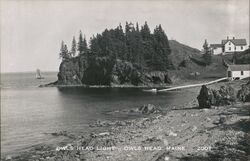 Owls Head Light, Owls Head, Maine Postcard Postcard Postcard