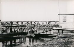 Alex Willett Launch, Excursion Boat Aroostook River, Presque Isle, Maine Postcard