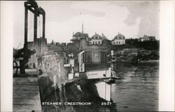 Steamer Creedmoor at dock Boats, Ships Postcard Postcard Postcard