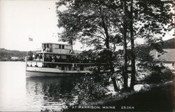 S.S. Songo River Steamer at Harrison, Maine Postcard Postcard Postcard