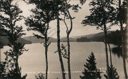 View from Birch Villa Inn, Bryant Pond, Maine Postcard