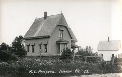 M. E. Parsonage, Franklin, ME Postcard