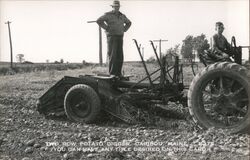 Two Row Potato Digger, Caribou, Maine Postcard Postcard Postcard