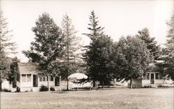 Bellwin's Cabins on Route One, Camden, Maine Postcard