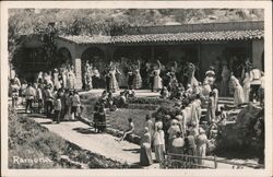 Ramona, California - Spanish Dancers and Onlookers Postcard Postcard Postcard