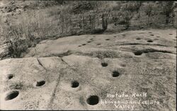 Metate Rock, Hemet, San Jacinto Valley Postcard