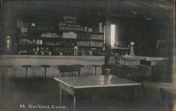 Orchard Camp Interior View Store Counter Lodging Mt. Wilson Postcard