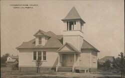 Congregational Church, Ceres California Postcard