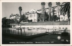 Beverly Hills Hotel and Pool Postcard