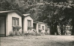 Red Crest Auto Court on Redwood Highway Postcard