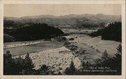 View of Valley from St. Helena Sanitarium Postcard