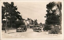 Ocean Ave - Carmel, CA California Postcard Postcard Postcard