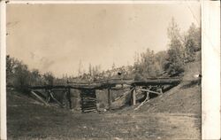 Stone Canyon Trestle Bridge, Monterey Co., CA Postcard