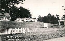 Lazy Eye Cottages, Littleriver, CA Postcard