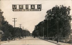 Ukiah, Gateway to the Redwoods California Postcard Postcard Postcard