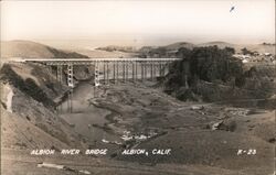 Albion River Bridge, Albion, CA Postcard