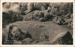 A Boiling Pool, Lassen Volcanic National Park California Postcard Postcard Postcard