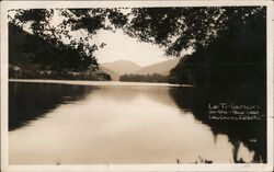 Le Trianon on the Blue Lakes, Lake County, CA Postcard