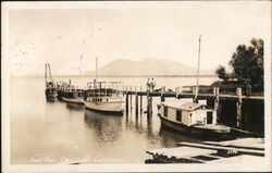 Boat Pier, Clear Lake, California Clearlake, CA Postcard Postcard Postcard