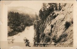 Garberville Bluff on the Redwood Highway California Postcard Postcard Postcard