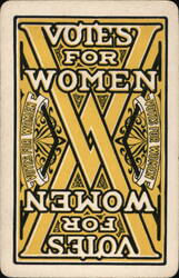 Votes for Women Suffrage Playing Card, Jack of Spades Women's Suffrage Playing Card Playing Card Playing Card