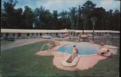 Charleston Motor Court, US 17, Swimming Pool Business Card