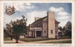 Delaware State Building, Jamestown Exposition, 1907 Postcard