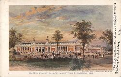 State's Exhibit Palace, Jamestown Exposition, 1907 Postcard