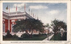 Machinery and Transportation Building, Jamestown Exposition, 1907 Postcard