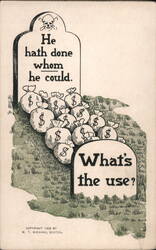 He Hath Done Whom He Could. What's the Use? Postcard