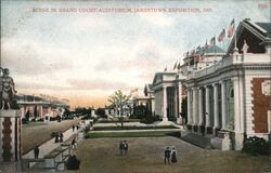 1907 Jamestown Exposition, Grand Court Auditorium Scene Postcard