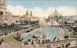 South Gardens at the 1915 Panama-Pacific International Exposition Postcard