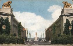 Court of Four Seasons, Panama Pacific International Exposition, San Francisco Postcard