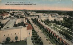 1915 California Tower View East Panama-California Exposition San Diego Postcard