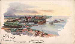 Jamestown, 1622, Postcard by The Prudential Insurance Company Postcard