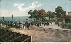 View of Hampton Roads from Piney Beach, Jamestown Expo, Virginia Postcard