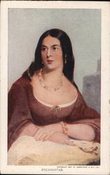 Pocahontas, Idealized Portrait, Jamestown 1907 Postcard