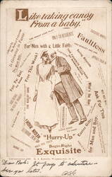 1906 Nurse & Doctor "Hurry-Up" Exquisite Advertisement Postcard Postcard