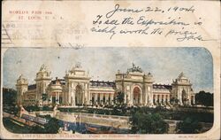 1904 World's Fair, Liberal Arts Building, St. Louis Postcard