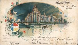 1904 World's Fair Palace of Electricity St. Louis Missouri Postcard