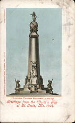 Louisiana Purchase Monument, World's Fair, St. Louis 1904 Missouri 1904 St. Louis Worlds Fair Postcard Postcard Postcard