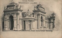 Palace of Liberal Arts from Government Building, 1904 World's Fair Postcard